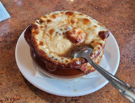 French onion soup, delicious