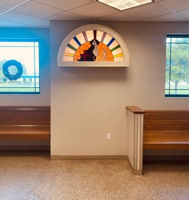 Part of the waiting area