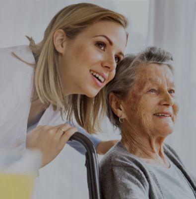 Caregiver and Elderly Mom