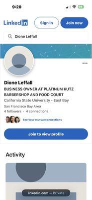 Platinum Kutz Barbershop and Food Court