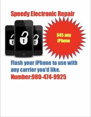 iPhone flash/unlock