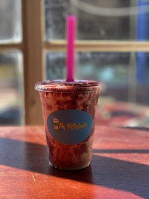 WandaVision LIMITED EDITION FOR THE MONTH OF FEBRUARY ONLY (cheesecake, strawberry, and strawberry syrup around the cup)