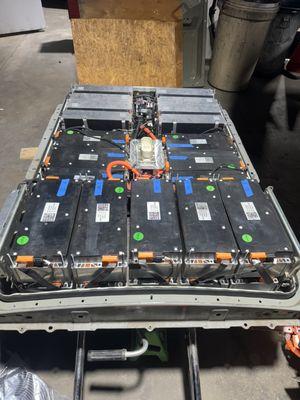 Nissan leaf upgraded battery pack.