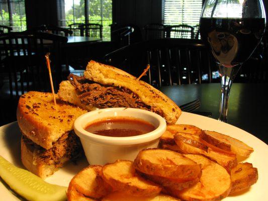 Fan Favorite Italian Beef Sandwich and our Signature Divot Fries