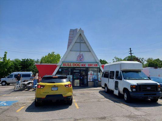 All seating is outside.