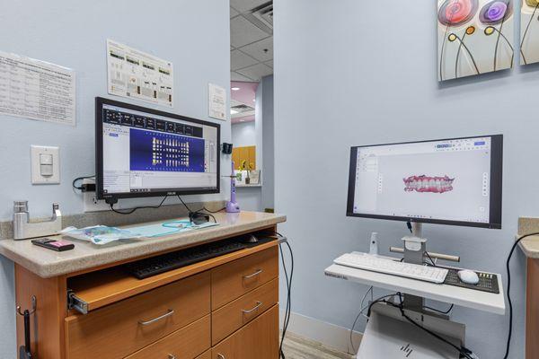 Our intraoral scanner enhances the precision of our dental treatments