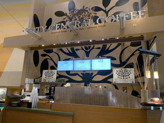 City central coffee. Inside convention center