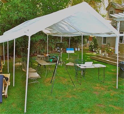 Location Tent rental for Video or Tele-prompter shoots.