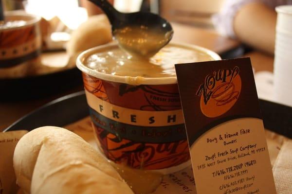 This was some sort of Thai soup that had some noodles and very interesting flavors.  The picture shows a Cup portion.
