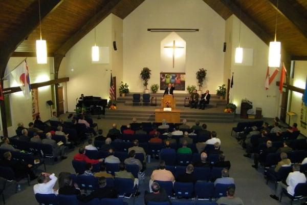 Each November we host a men's meeting for Northern California.