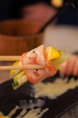 A16. Salmon Mango Sampler