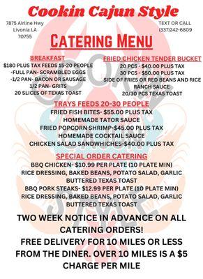 Catering Menu