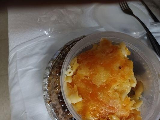 See all the dark spots that's over cooled cheese