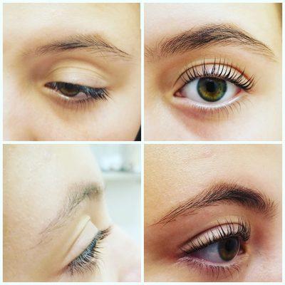 Lash lift, brow tint and brow wax
