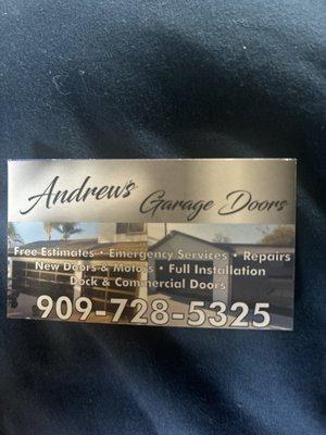Andrew’s Garage Doors