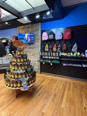 Wide variety of incense and Bags