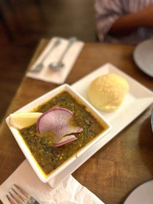 okra cervette with fufu