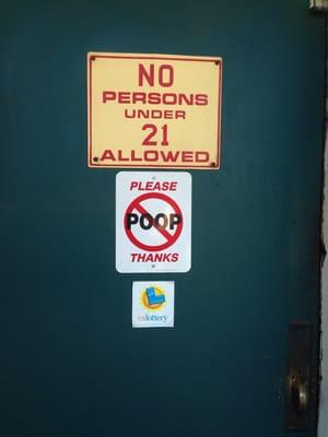 Posted on their front door