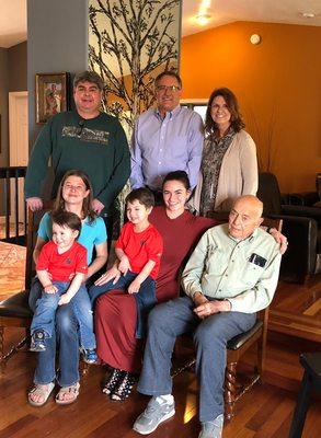 Me at home with my family