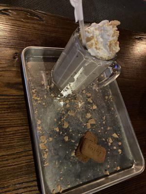 Mocha-Spresso milkshake. Love that presentation!