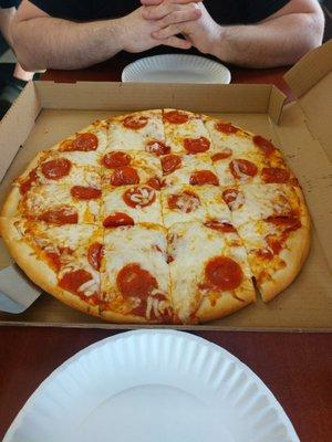 Thin crust extra cheese yummy