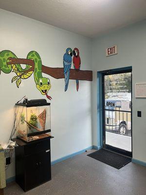 Front entrance of the store