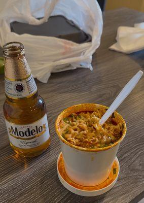 Birria  ramen was such a fun street treat (modelo was my own)