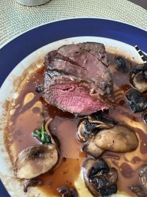 My leftovers, their fillet, and it also comes with pasta and red sauce!