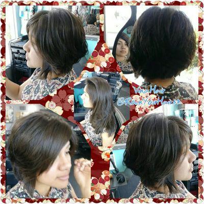 Blade Cut!! When going short on a really heavy thick hair gives texture and more manageable hair!