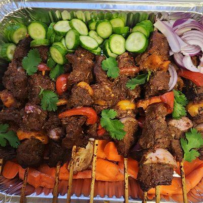 Roasted beef and veggies