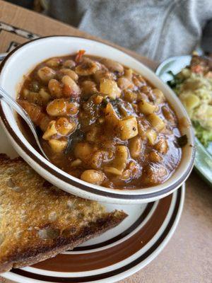 The soup of the day-- minestrone! So good and hearty!