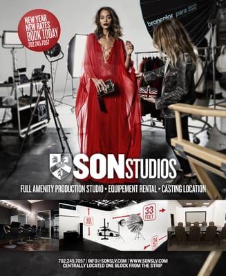 SON Studios - Full Amenity Production Studio, Equipment Rental, Casting Location, Centrally Located one block from the Strip