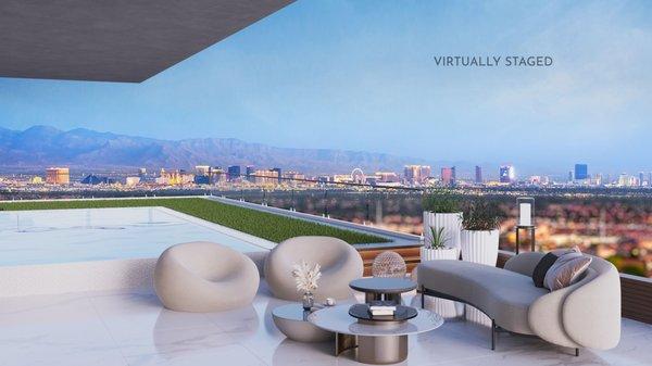 View from NEO, a LIVV Homes community in Henderson