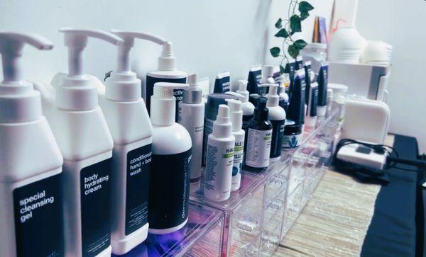 Here at Esthetic Stylist Beauty we use and offer products from Hale & Hush as well as Dermalogica.