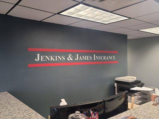New reception area.