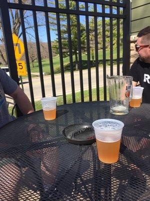 Patio view of the course