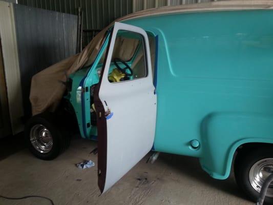 Suicide Doors On A1955 Ford Panel Truck