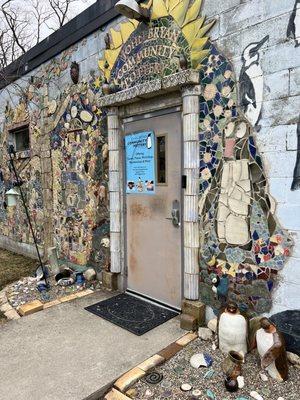 Entrance to the pottery studio