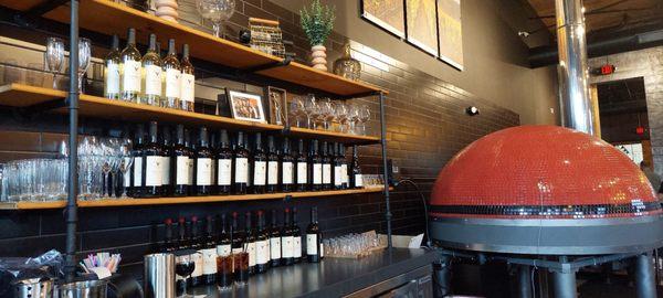 Selection of Reds and the pizza oven