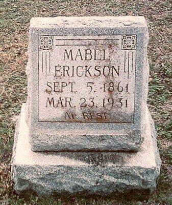 Q: "What is your last name? Where are you?" A: "Erickson. I am...exactly..." I later found this grave just a few feet away. See clip.