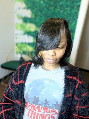 Sleek and silky silk press.
Check out my silk press bundles!