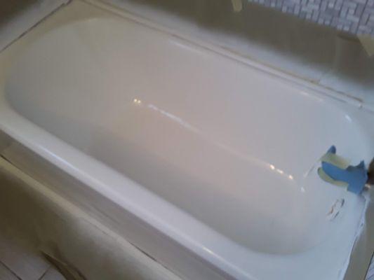 Refinished bathtub
