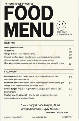 Pattern House of Coffee