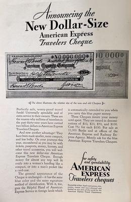 Full Page Advert in National Geographic Magazine, February 1930