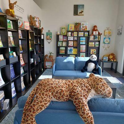 Inside the bookstore