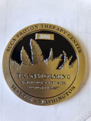 Patient number 3099....graduation coin