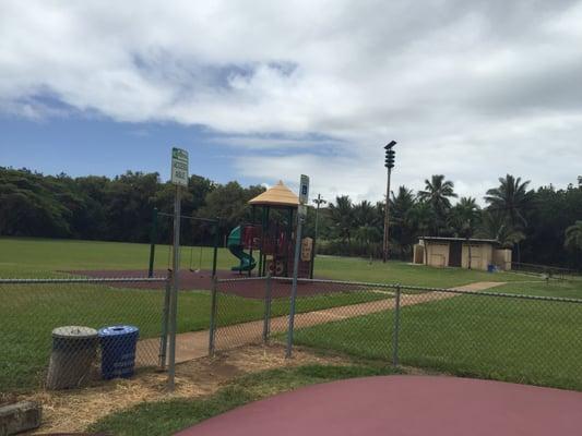 Playground n restrooms.