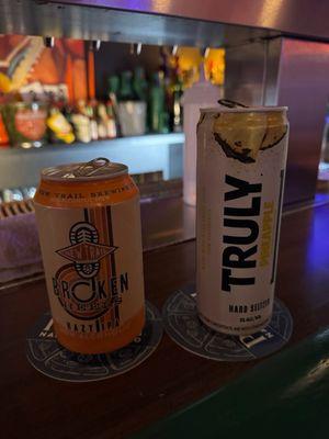 N/A beer and a Truly