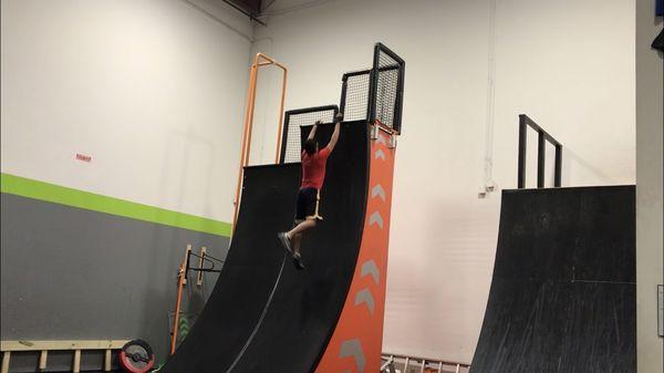 American Ninja Warrior Warped Wall Training