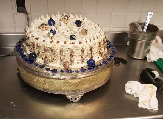 Baby shower at christmas for a boy